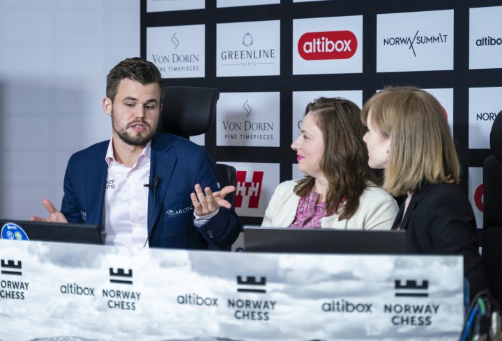 Magnus Carlsen, Judit Polgar, Anna Rudolf