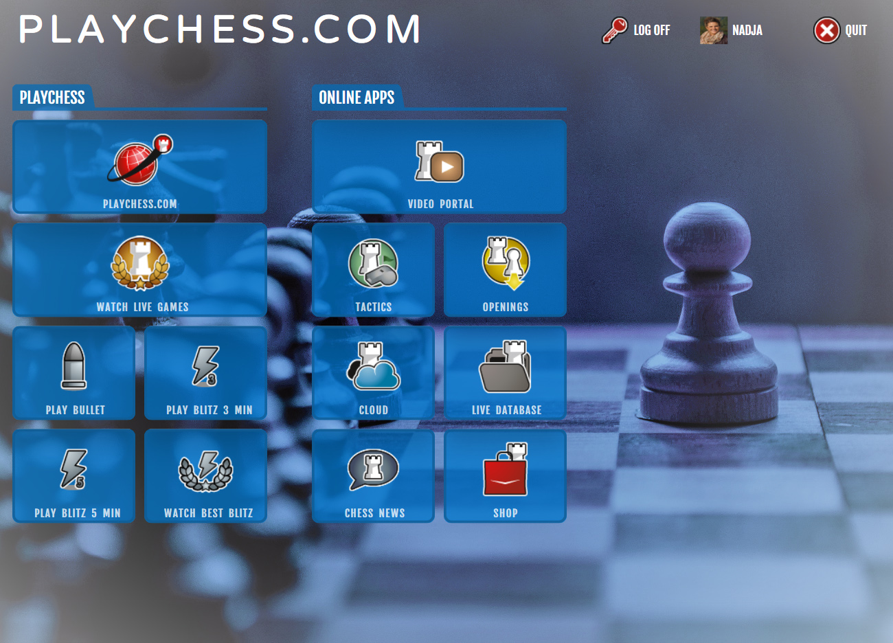 Playchess client