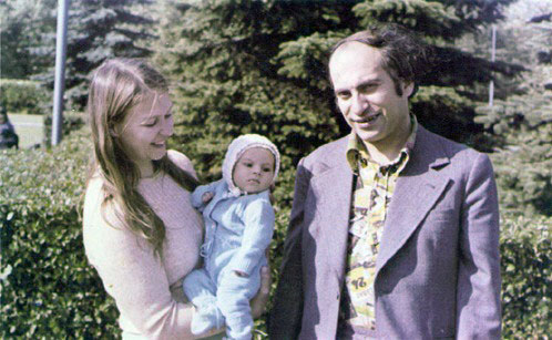 Misha with Gelya and baby Zhanna in 1975