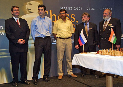 Jens Beutel, Vladimir Kramnik, Vishy Anand,Hans-Walter Schmitt, Jürgen Wienecke