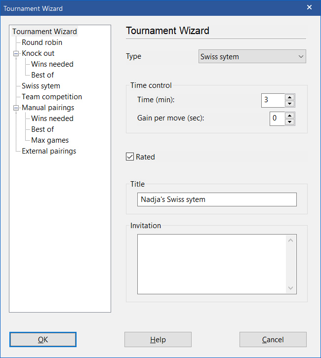 Tournament wizzard