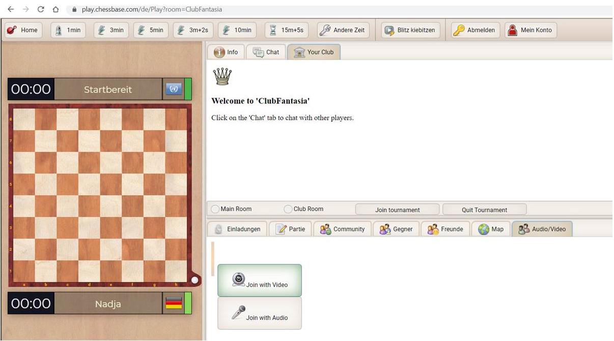 Chessmates - chess in private video chat rooms