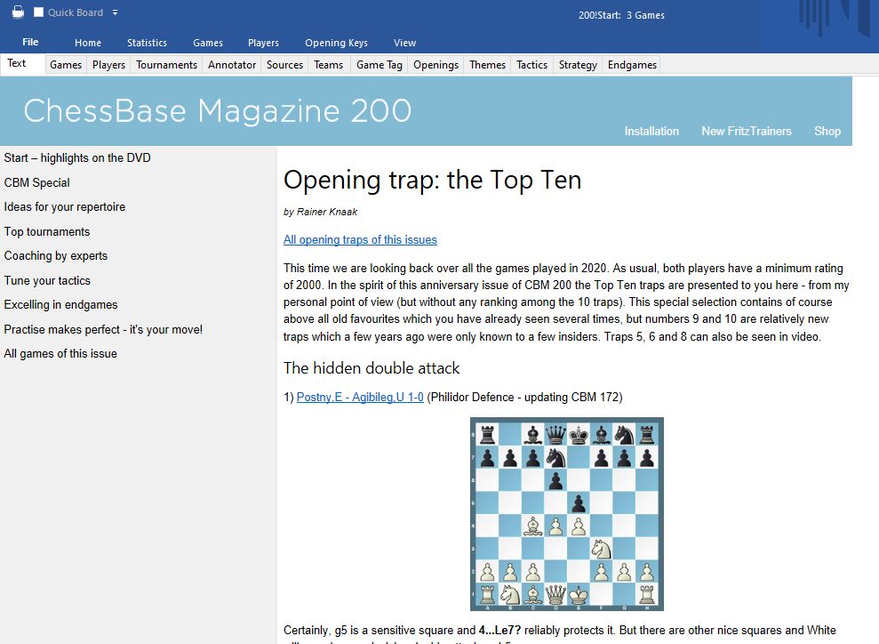 , New: ChessBase Magazine #200, Indian &amp; World Live Breaking News Coverage And Updates