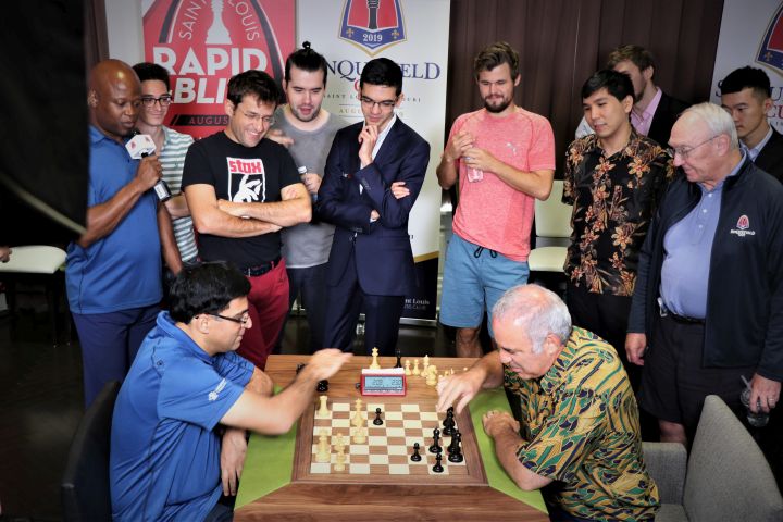 Vishy Anand, Garry Kasparov, Saint Louis Chess Club