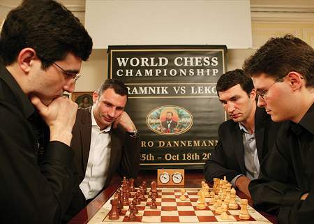 Vitali Klitschko, Vladimir Kramnik, Peter Leko, Wladimir Klitschko