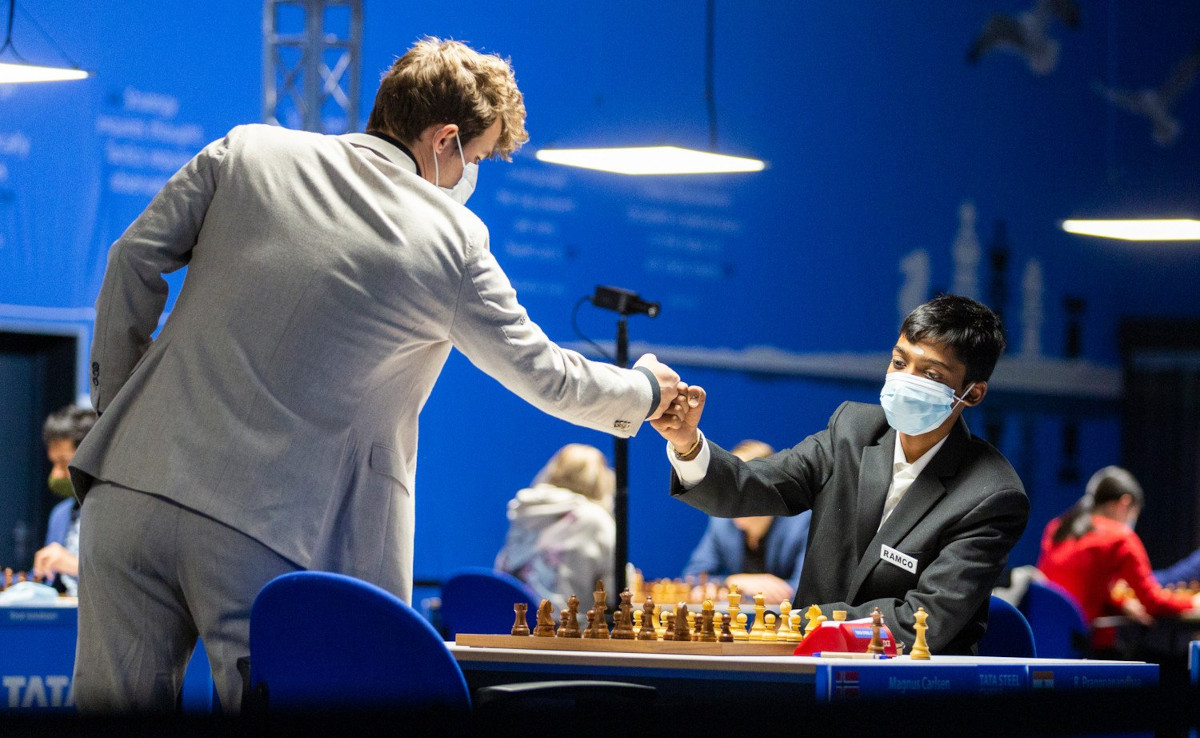 Magnus Carlsen, Praggnanandhaa
