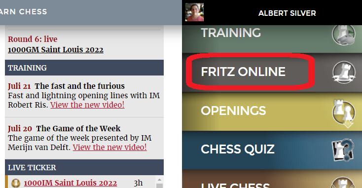 FRITZ 6 + PLAY CHESS ONLINE CHESSBASE PC USED PAL ITALIAN FR1 70085