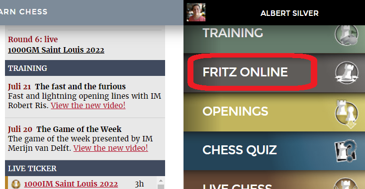 FRITZ 6 + PLAY CHESS ONLINE CHESSBASE PC USATO PAL ITALIANO FR1