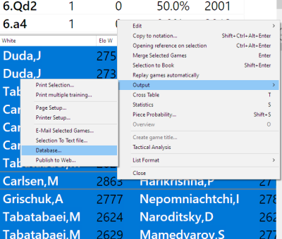 ChessBase for Coaches: Finding Model Games