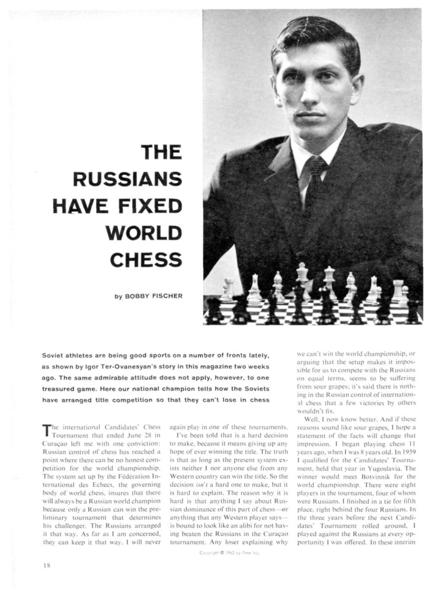 A Chess Opening for White: The King's Indian Attack, a Fischer Favorite by  Eric Tangborn