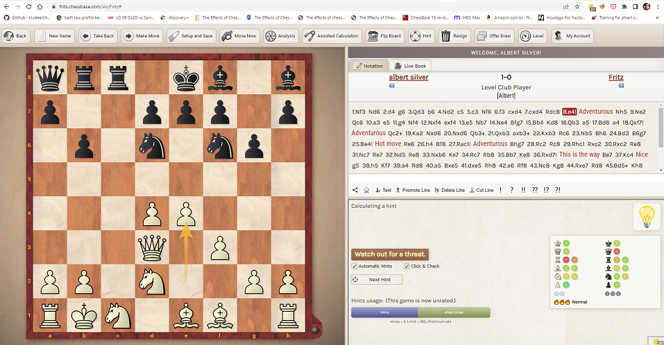 Double Shuffle Chess: a fun variant against Fritz Online