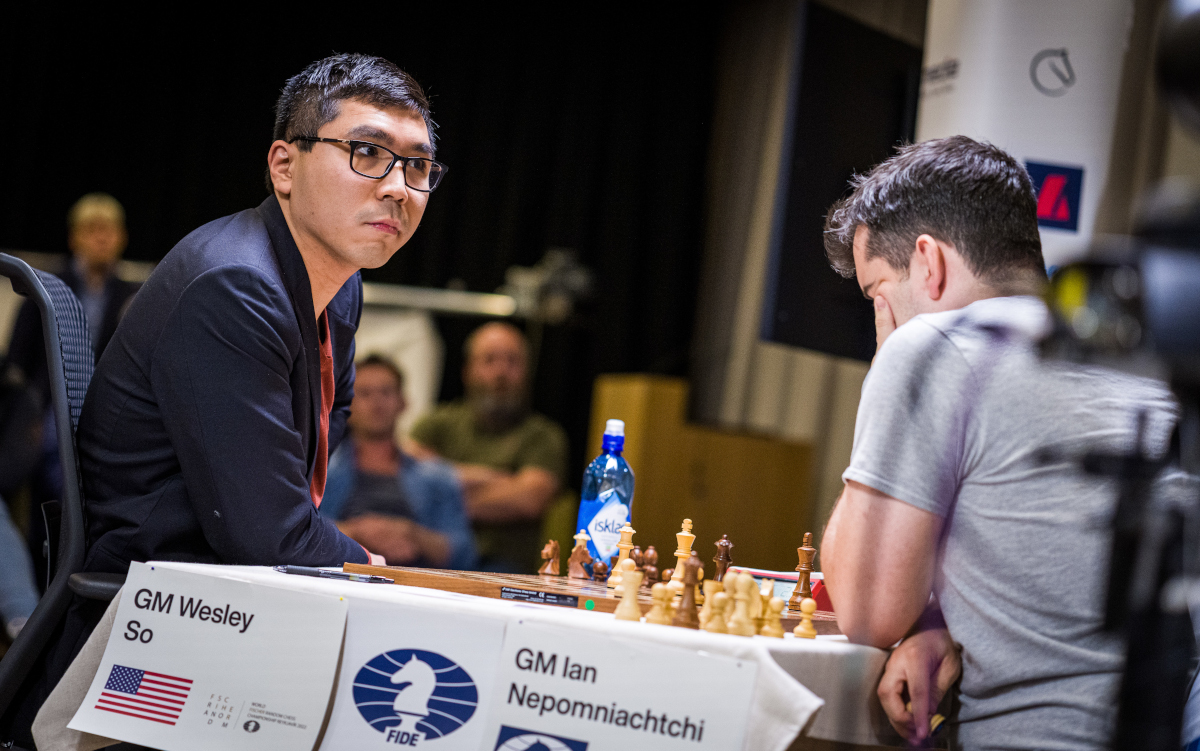 GM Wesley So made a quick draw against GM Ian Nepomniachtchi