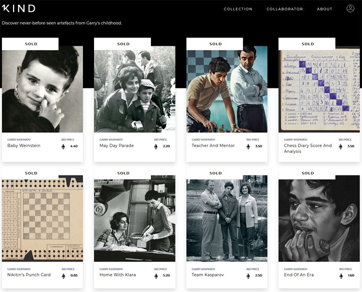 World Chess Champion Garry Kasparov Launches First NFT Collection