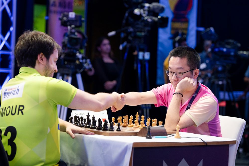 GCL Day 9: Aronian astounds Carlsen and Nepo, Triveni jump to third place