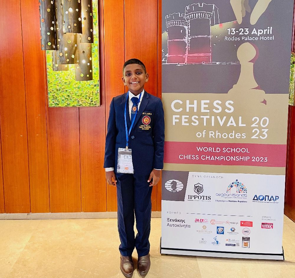 Sri Lankan Thehas Kiringoda Crowned World U09 Open Chess Champion - NewsWire