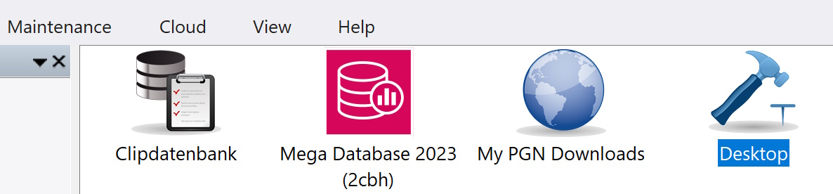 Database for your own work "Desktop"