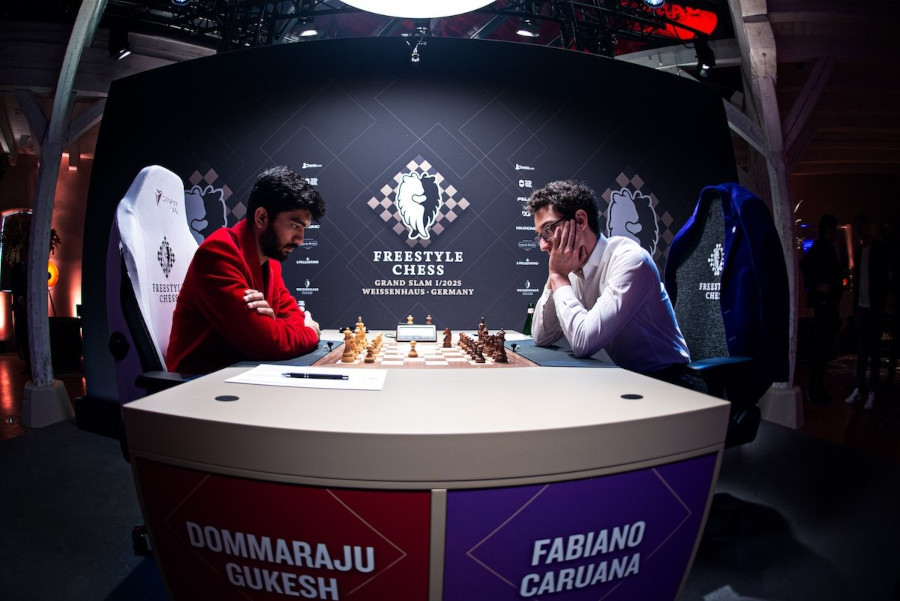 Gukesh Dommaraju, Fabiano Caruana