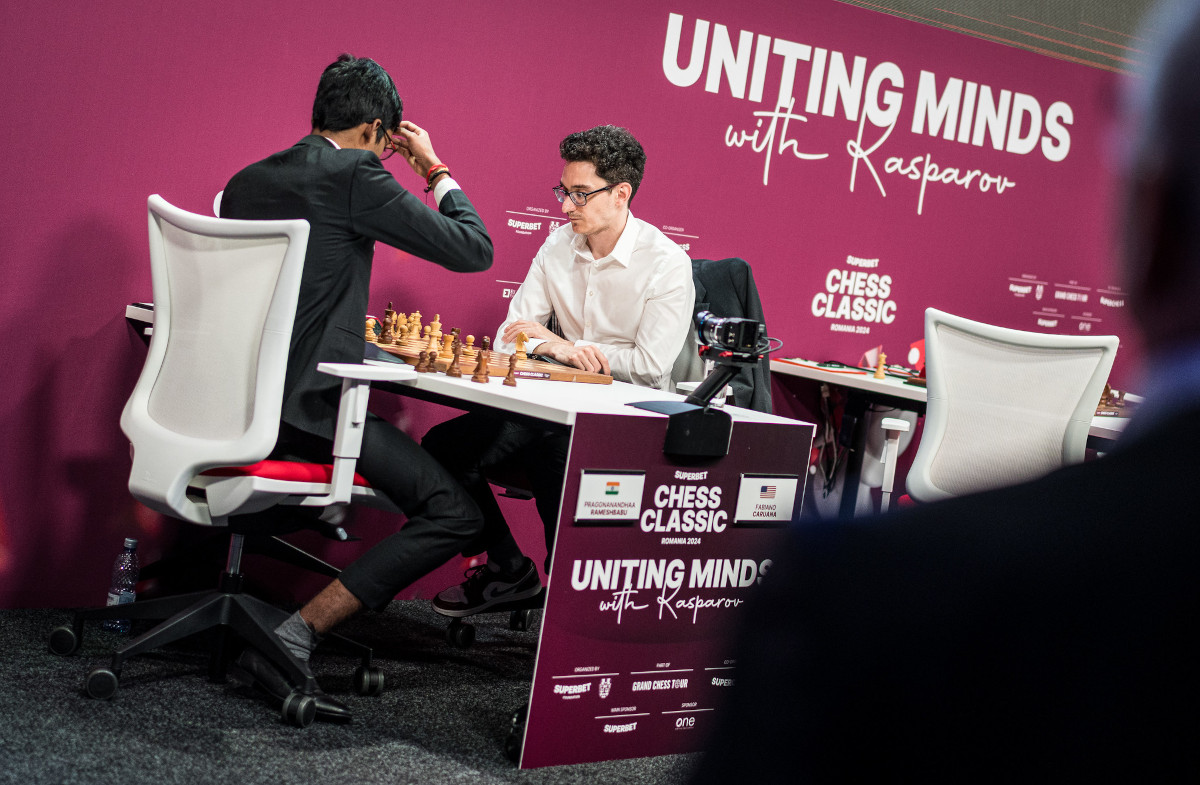 Praggnanandhaa Rameshbabu, Fabiano Caruana