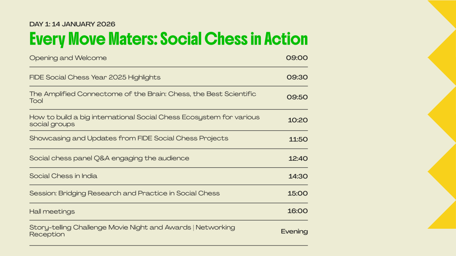 FIDE Global Conference on Chess in Society and Education