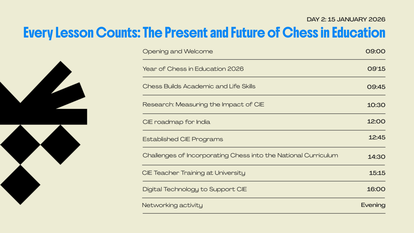FIDE Global Conference on Chess in Society and Education