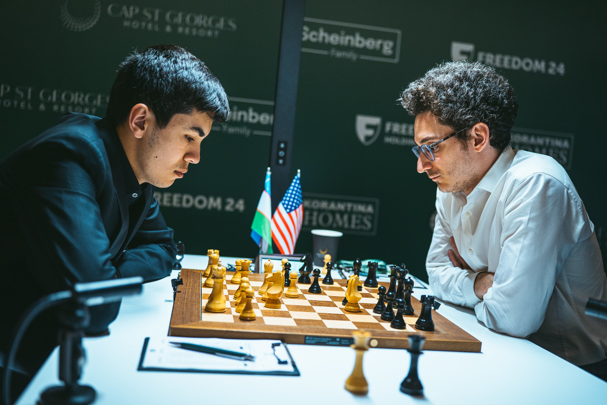 Javokhir Sindarov, Fabiano Caruana