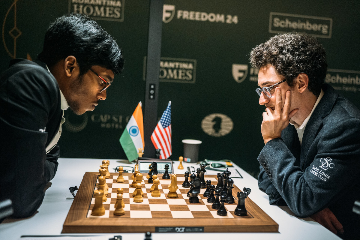 Praggnanandhaa Rameshbabu, Fabiano Caruana