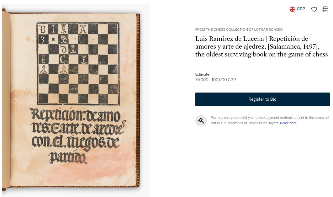 Repetición de Amores y Arte de Ajedrez