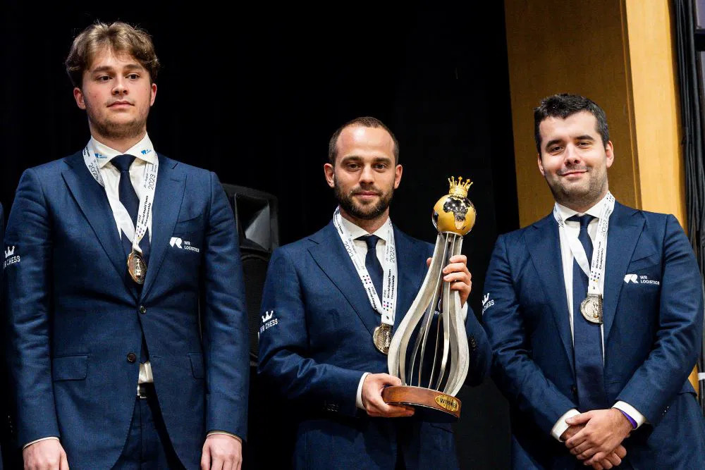 Vincent Keymer, Wadim Rosenstein, Ian Nepomniachtchi