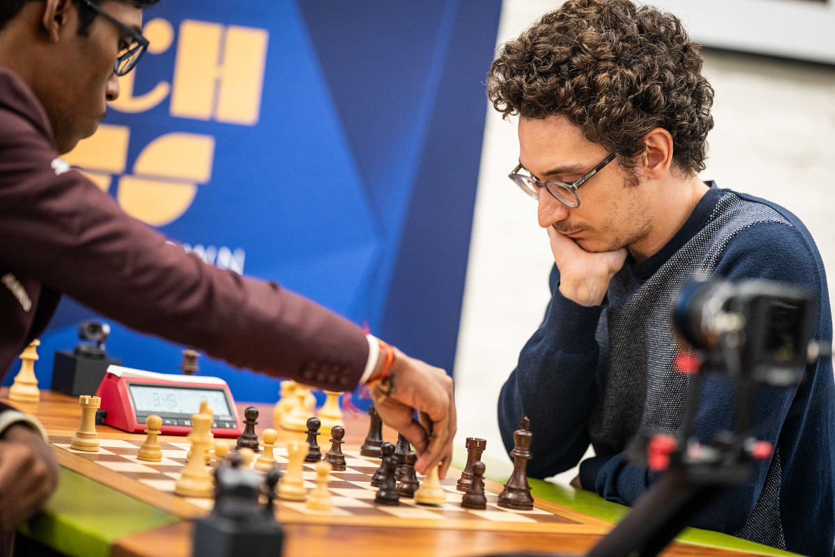 Praggnanandhaa Rameshbabu, Fabiano Caruana