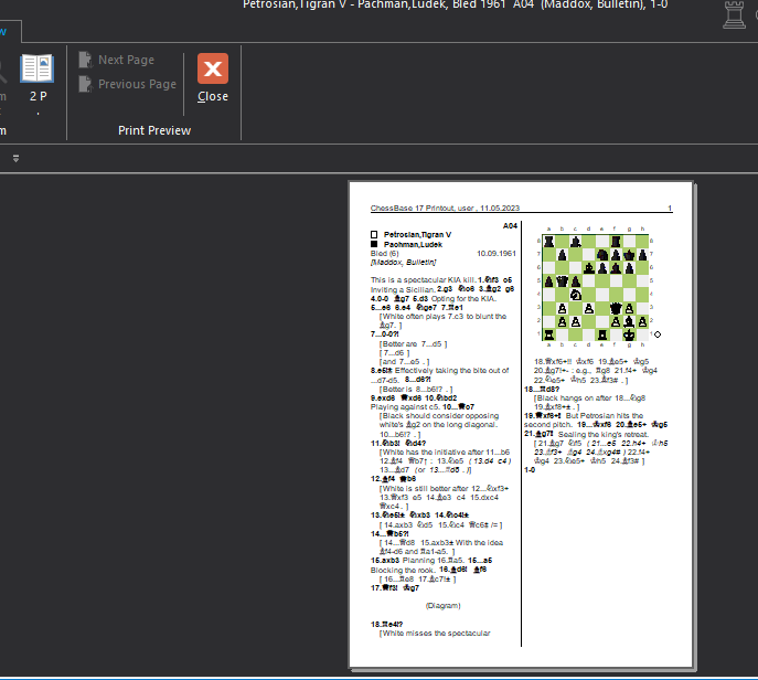 Exporting diagrams from ChessBase 14