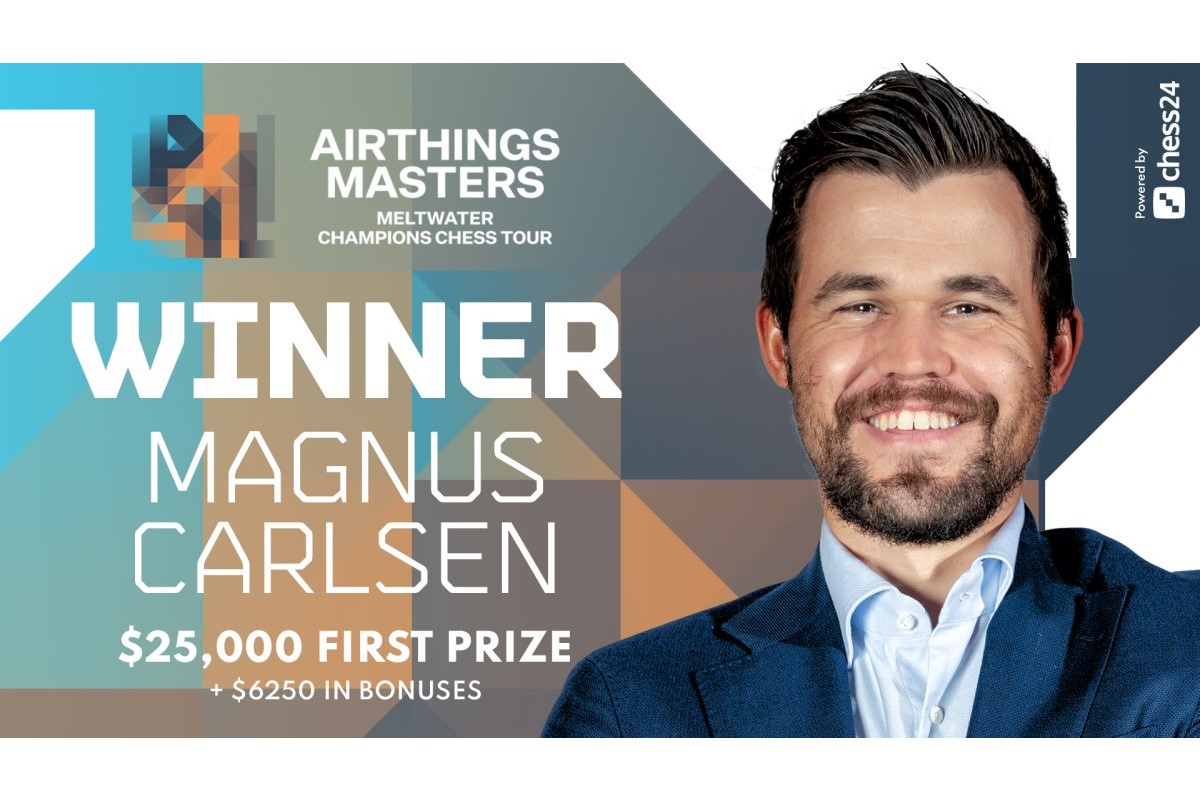 Champions Chess Tour: Magnus wins Division I of Airthings Masters