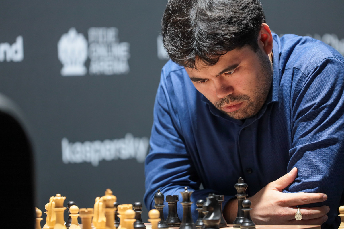 Anish Giri and Amin Tabatabaei after R6 of the FIDE Grand Prix