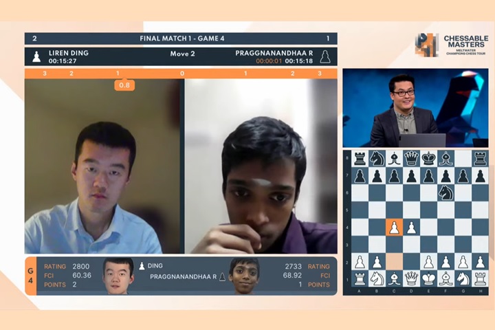 Praggnanandhaa makes Chessable Masters final