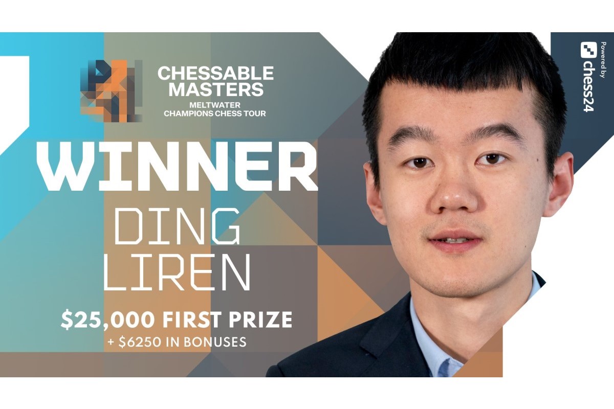 Ding survives Pragg comeback to win Chessable Masters
