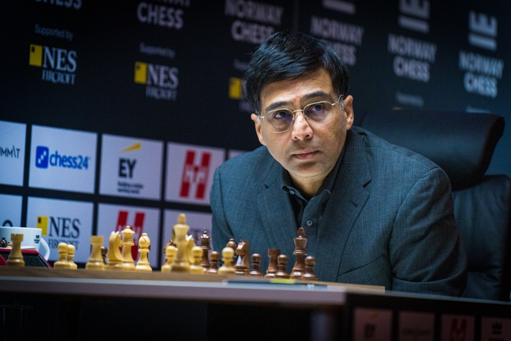 Norway chess: Viswanathan Anand serves it to Carlsen again, moves