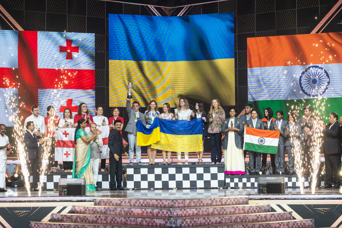 Uzbekistan, Ukraine win gold, India two bronzes at Chess Olympiad
