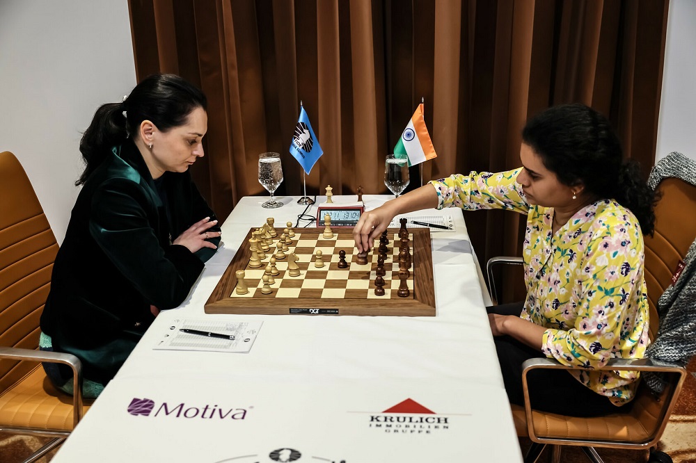 FIDE Women's Grand Prix: Harika held to draw by Abdumalik in round 7