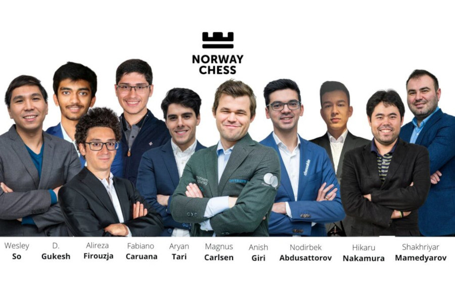 The upcoming NorwayChess, May 29-June 9, will host Magnus Carlsen, Alireza  Firouzja, Anish Giri, Wesley So, Hikaru Nakamura, Fabiano Caruana,  Shakhriyar Mamedyarov, Aryan Tari, Nodirbek Abdusattorov, and Dommaraju  Gukesh. : r/chess