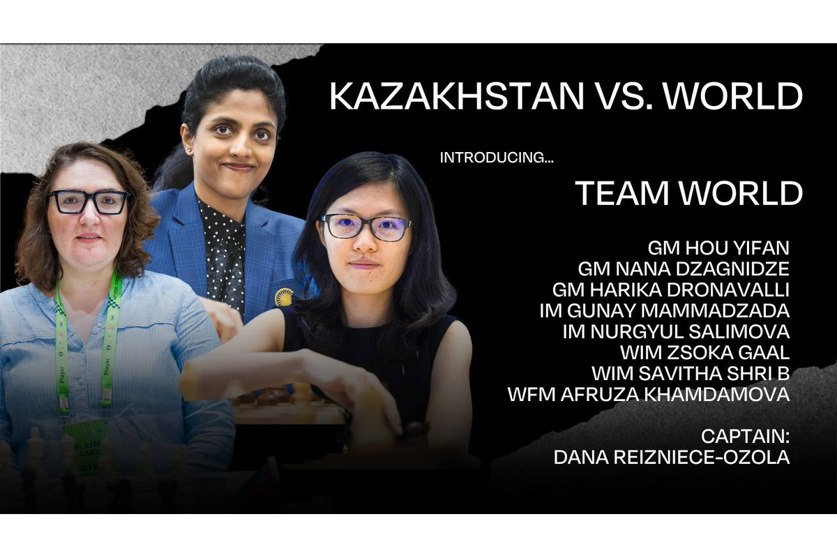 Kazakhstan vs the World Top female teams to face off in Astana ChessBase