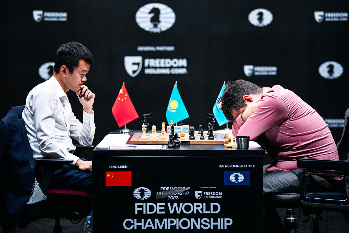 Ian Nepomniachtchi Stays Ahead in World Chess Championship After Draw with  Ding Liren in Eighth Game - The Astana Times