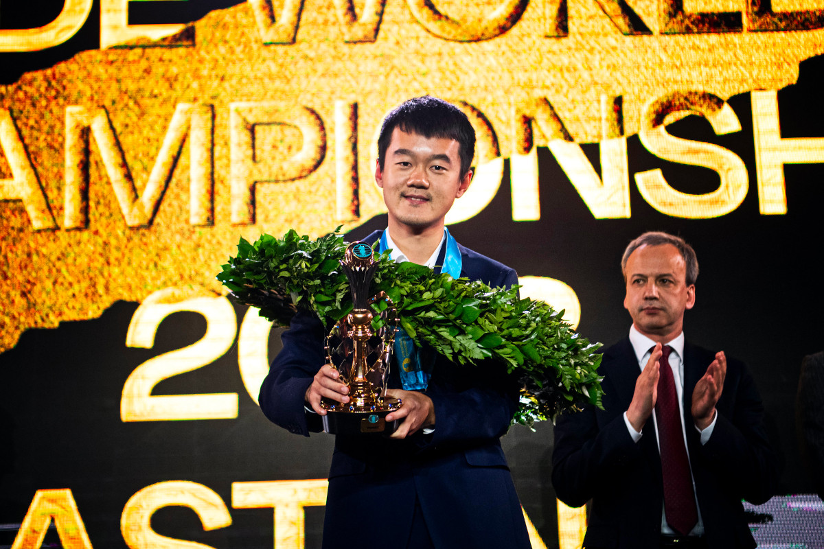 Ding lets out his emotions in battle for chess' ultimate prize