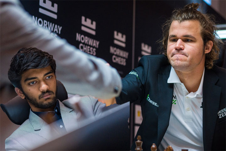 11th Norway Chess 2023 R4: Gukesh Draws Classical Against Carlsen ...