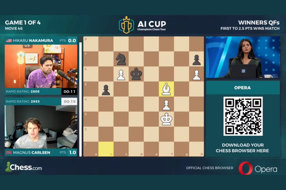 Carlsen-Nakamura final, as Firouzja knocked out