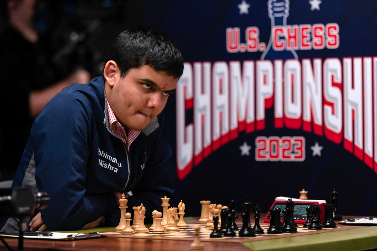Chess Game, Fabiano Caruana vs Abhimanyu Mishra