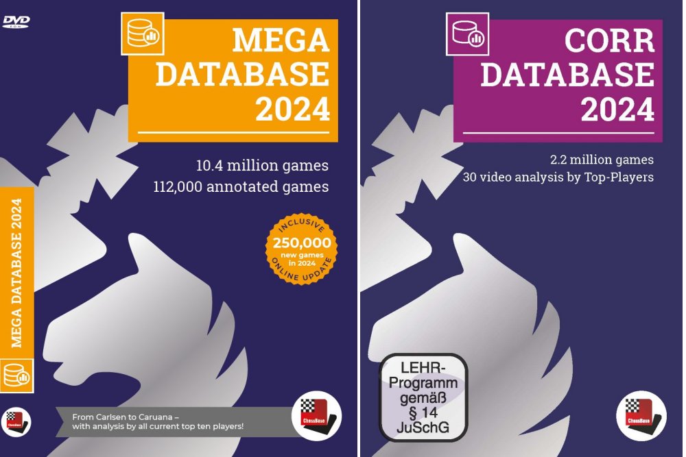 New The Databases 2024 Mega, Big and Corr ChessBase