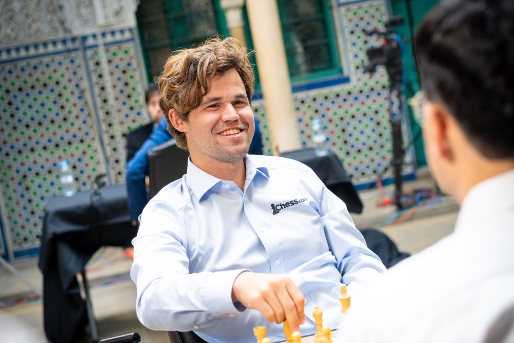 Casablanca Chess: Carlsen beats Nakamura and Anand, leads - Vimarsana News