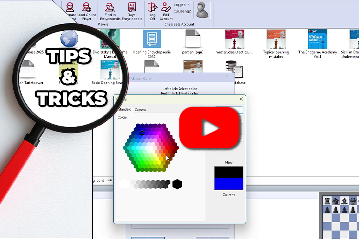 ChessBase 18 Tips & Tricks: Adjusting style & icon colours | ChessBase