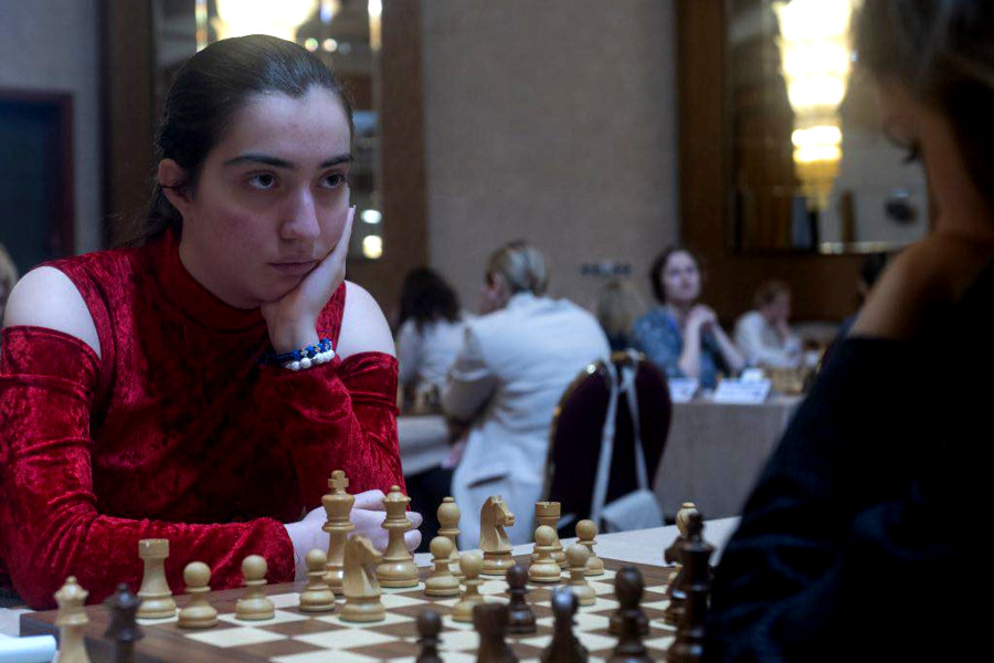 European Women's Ch: 70th seed Anastasia Kirtadze, aged 16, leads