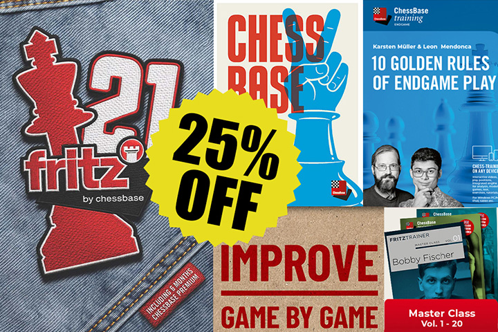 Chess news — Only today: it's 25% off!