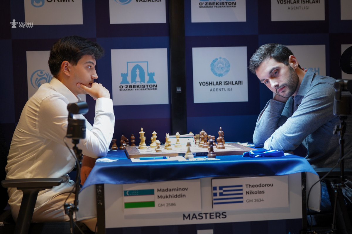 Chess news — UzChess Cup: Madaminov on 2/2 as all five games end decisively on Monday